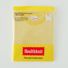 Healthknit｜ベーシック ワッフル クルーネック 半袖 Tシャツ トップス カットソー 602S ヘルスニット