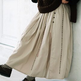 soulberry|ブリードの森 手しごと刺繍スカート