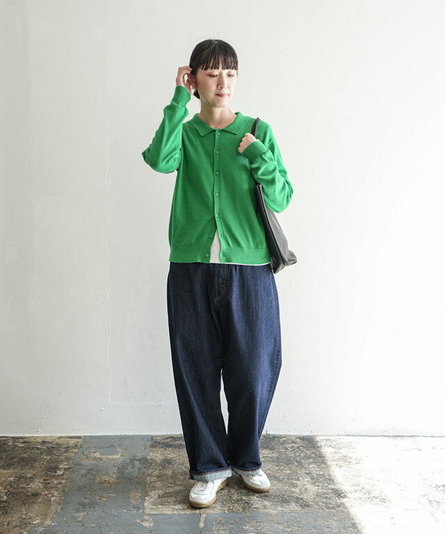 身長:165cm / カラー:35 GREEN/着用サイズ:38