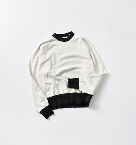 KURO|フリーダムスリーブ クルーネック スウェット トレーナー “FREEDOM SLEEVE CREW NECK SWEAT” 964221-kk