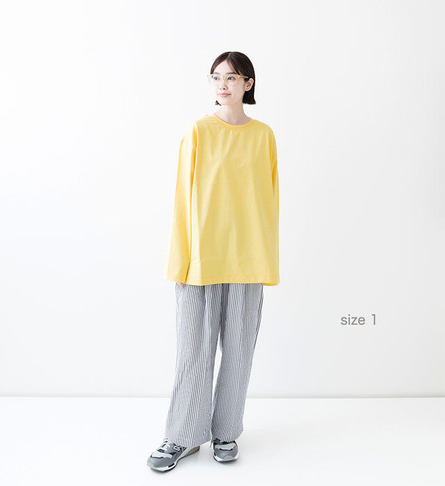 color : YELLOW / size 1 ,model :162cm