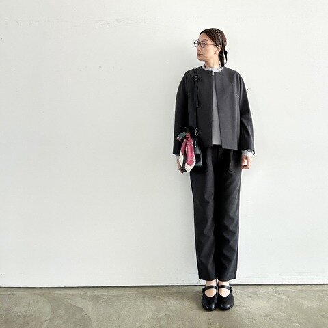 Anne number of OMEKASHI|Wクロスノーカラージャケット TRAVAIL MANUEL