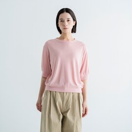 MANON|WOOL MIX COOL GATHER SLEEVE TEE