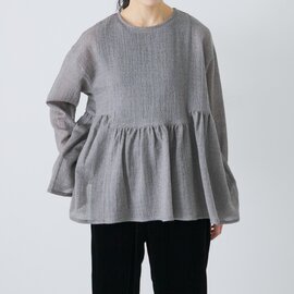 かぐれ|ウールガーゼギャザープルオーバー