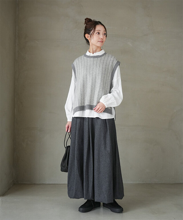 身長:164cm / カラー:92 c.gray / サイズ:f