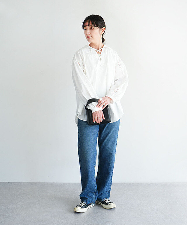 身長:165cm / カラー:01 WHITE / サイズ:F0