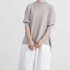 heavenly|綿麻 ニット モックネック ドルマン プルオーバー 2624144