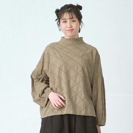 D*g*y|2WAY矢羽柄刺繍ブラウス 綿ローン D8454