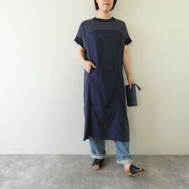 NOMBRE IMPAIR|TCカットコンビリブ付きバンザイワンピース(01-1-03-211-6-2)ノンブルアンペール