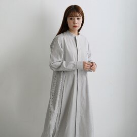 HAVERSACK ATTIRE|バンドカラー バルーン ロングワンピース 322600-1【2026aw先行受注会】