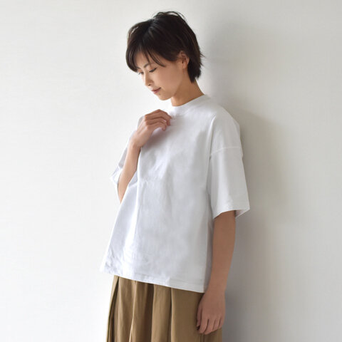 SETTO|ワイドシルエット ドロップショルダー クルーネック Tシャツ 30T-SHIRT ベーシック T 5分袖 トップス ST-005 セット