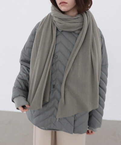 Mochi｜baby cashmere stole [green grey] 