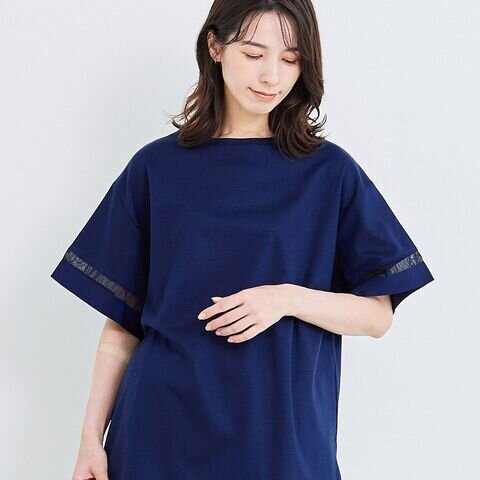 TUTIE.|シルケットポンチシアースリーブプルオーバー