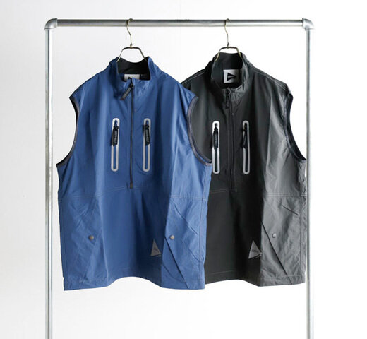 Gramicci × and wander|GRAMICCI×and wander グラミチ×アンドワンダー BRUSHED NYLON VEST ブラッシュナイロンベスト GUJ5-S3001