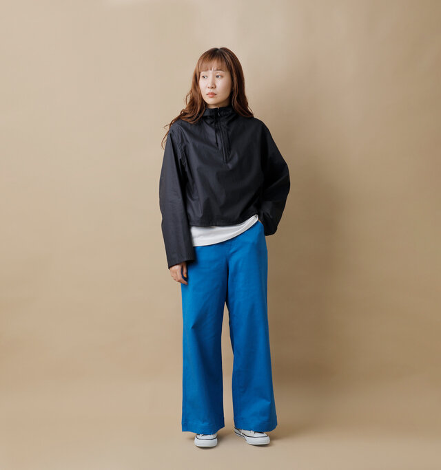 model mayuko：168cm / 55kg 
color : blue / size : M