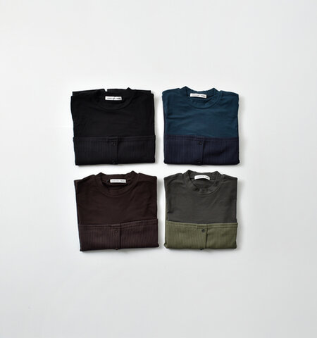 MARECHAL TERRE|レイヤード リブ ベアトップ デザイン プルオーバー zmt255ct504-kk