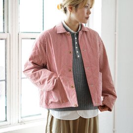 NATURAL LAUNDRY|先染めキルト カバーオールジャケット | 7264J-005