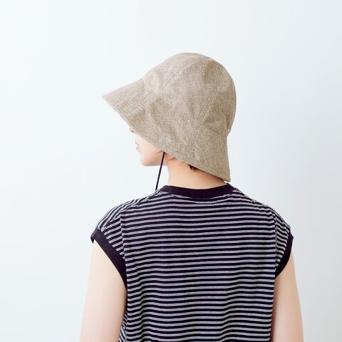 halo commodity|UVカット アゴ紐付き ロングブリム ハット “Roots Day Hat” h251-441-yo