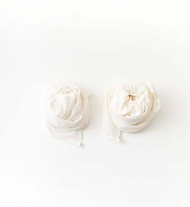 color : 左からWHITE GARZE / WHITE DOBBY