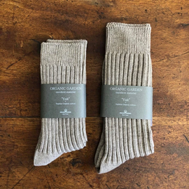ORGANIC GARDEN|大人気!ヤクウール&スーピマオーガニックコットン リブソックス kurashisha