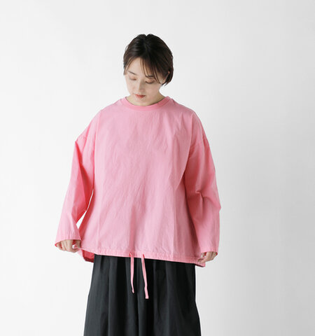 heavenly|コットン オーバーダイ リブネック 長袖シャツ プルオーバー 2512132-tr