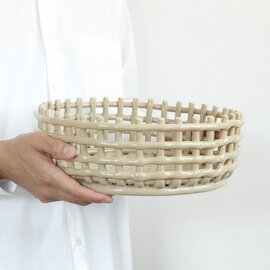 ferm LIVING｜Ceramic Basket（セラミックバスケット/センターピース）　日本正規代理店品【受注発注】