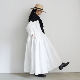 ichi｜Typewriter Cotton Tiered Dress