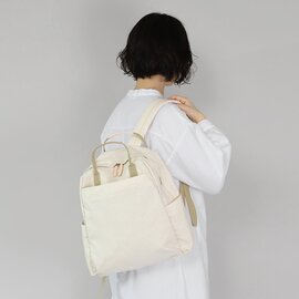 mumokuteki|LINENシリーズ 軽くて多収納な リネン8ポケットリュック