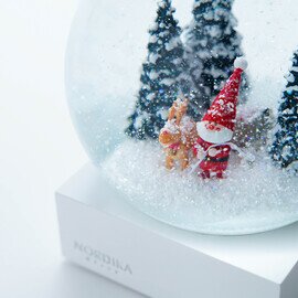 Nordika Design｜ニッセ クリスマス スノードーム（ そりをひいたサンタ)