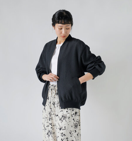 mizuiro ind|ジャガード ジップ ブルゾン 1-270028-ma