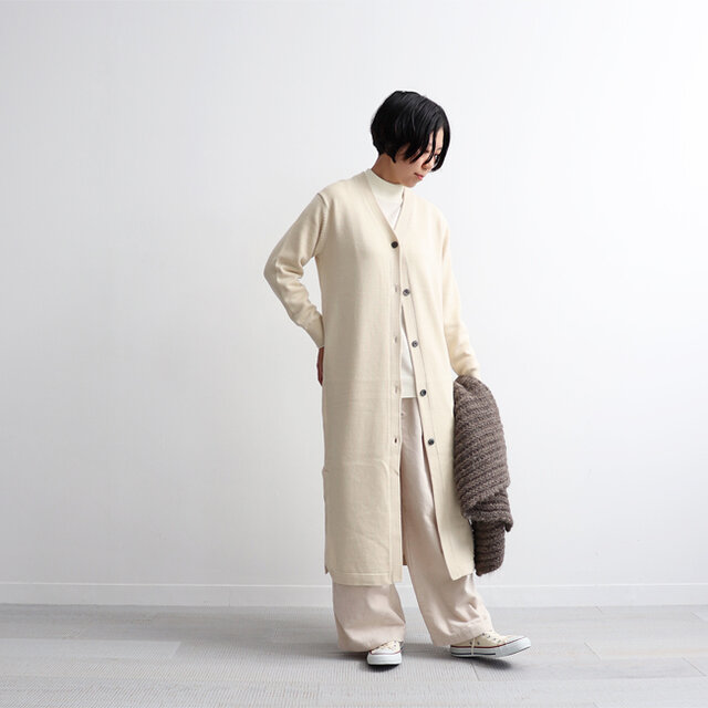 アイボリー / 1 着用、モデル身長:160cm