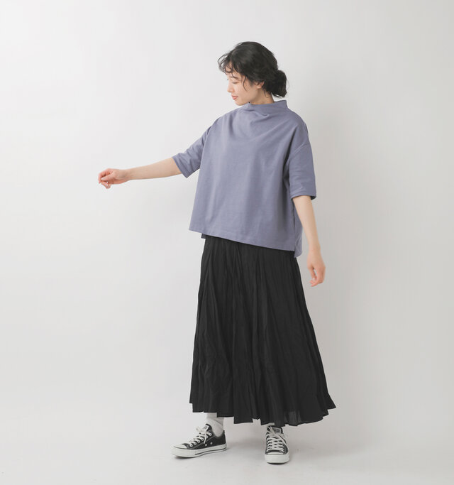 model mizuki：168cm / 50kg 
color : blue gray / size : 1