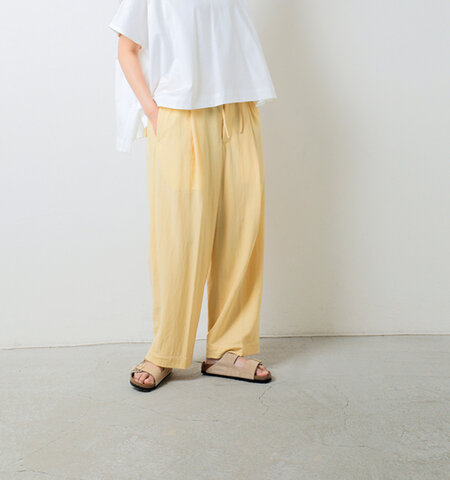 HAVERSACK ATTIRE|スムース ワイド イージー パンツ 862511-fn