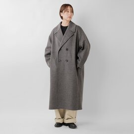 LE GLAZIK|ラムウール ダブルブレステッド コート lg-a0451lww-25aw