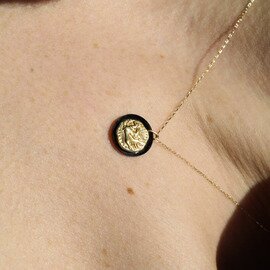 les bon bon|gryphon necklace ネックレス コイン K10