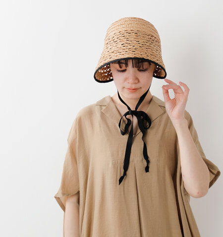 chisaki｜ラフィア ブレード ボネ シルエット ハット 帽子 “Ryou” ryou 母の日 ギフト