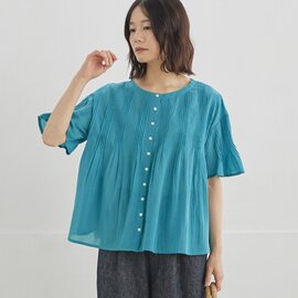 TUTIE.|コットンボイルブラウス/トップス・コットン・綿・コットンボイル・半袖