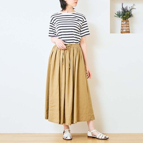 TUTIE.|リネンギャザースカート