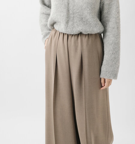 BLUE DE BRESSE|センタープレス ウエスト ギャザー パンツ jwbsp1158-01-mn