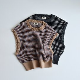 unfil|ウール ジャカード ニットベスト high twisted wool JQ pattern knit vest wxfl-uw110