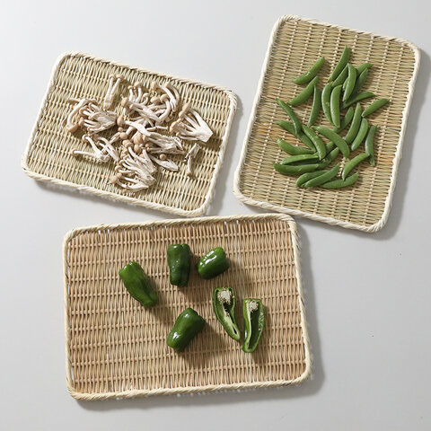 松野屋|お鍋の季節にも大活躍。真竹角盆ざる 尺2寸 新生活 kurashisha キッチン用品