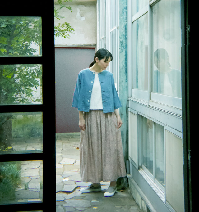 モデル165cm 着用サイズ:0(VINTAGE WASH)