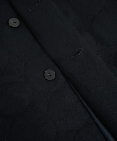 Mochi｜ stand fall collar coat [quilted]