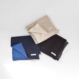 ARMEN|スーパーファイン ラムズウール カシミヤ 2トーン ループ スカーフ マフラー baam1961cb-mn