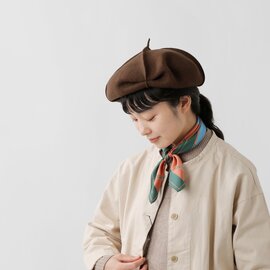 Chapeaugraphy｜縮絨ウール フェルト 変型 ベレー帽 206-mn