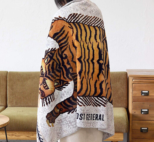 POST GENERAL|FLANNEL FLEECE BLANKET - TIGER フランネル タイガーフリースブランケット