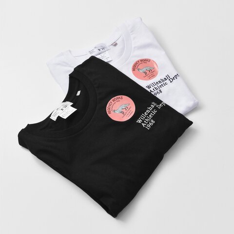 Regency Works|コットン クルーネック プリント 半袖 Tシャツ 03981-emb-nk
