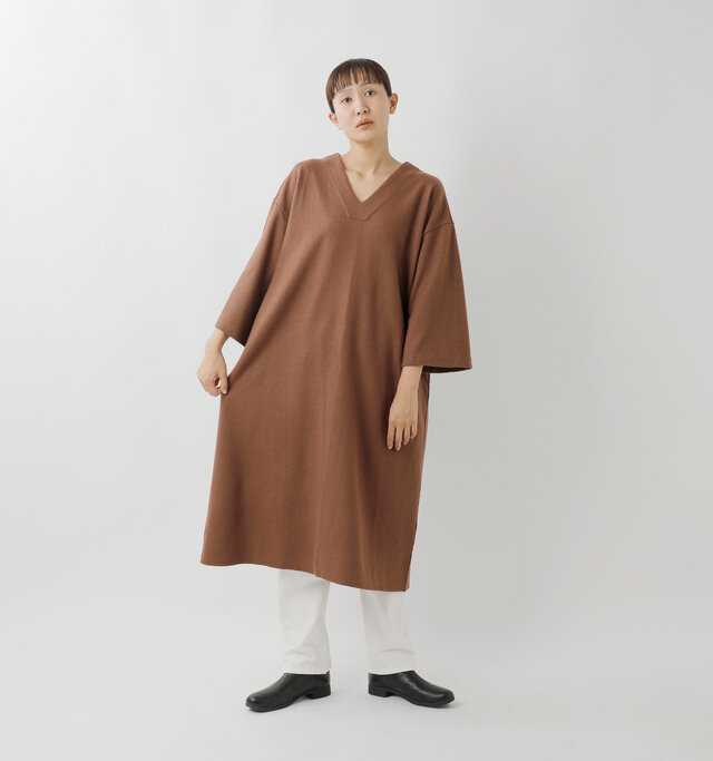 model mayuko：168cm / 55kg 
color : brown / size : F