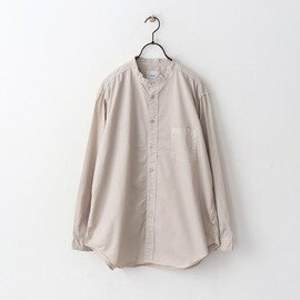 RINEN｜70/1ツイル スタンドカラーオーバーサイズシャツ -ナイモノねだり