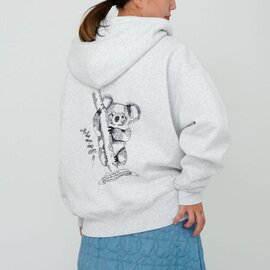 marble SUD|EMB koala ジップフーディー